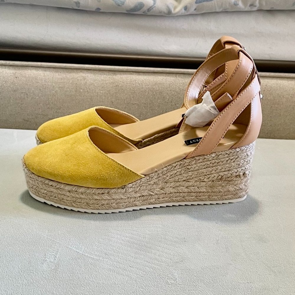 Nine West Espadrilles - Yellow Suede - NWOT